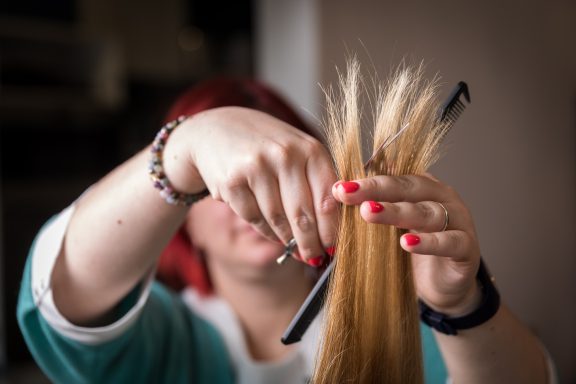 Technique de coupe L'espace d'un instant